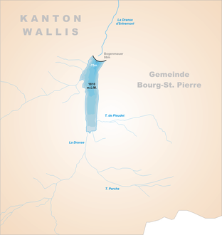 Karte von Lac des Toules
