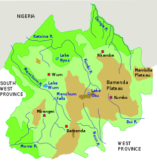 Region Nordwest, Kamerun. Donga River im Norden