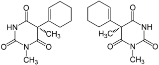 Struktur von (±)-Hexobarbital