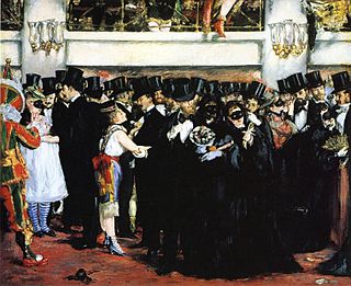 Gemälde „Maskenball in der Oper“ von Édouard Manet