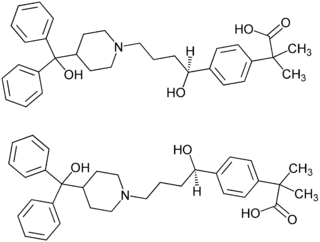 Struktur von Fexofenadin