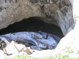 Eingangsbereich der Eishöhle(Josef-Ritter-von-Angermayer-Halle)