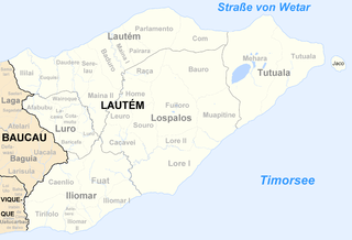 Übersichtskarte vom Distrikt Lautém
