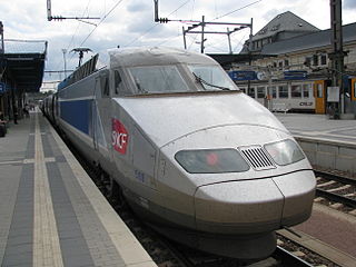 TGV im Bahnhof von Luxemburg
