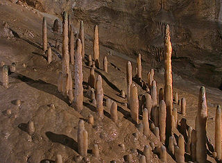 Stalagmitengruppe Zaubergarten im Barbarosasaal