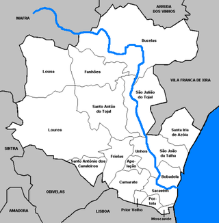 Verlauf des Rio Trancão