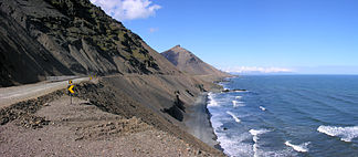 Blick nach Nordosten Richtung Þvóttáskriður