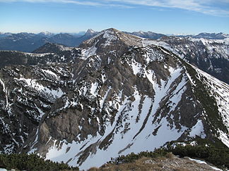 Gipfel des Juifen vom Demeljoch gesehen, davor das Zotenjoch