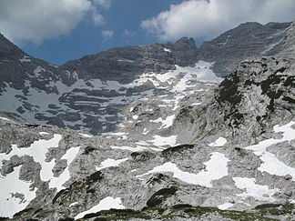 Mitterhorn (rechts) über der Großen Wehrgrube