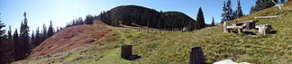 Der Gerzkopf (rechts) von der Schäferhütte aus gesehen (2011)