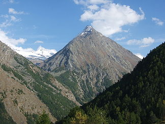 Almagellerhorn von Nordwesten, von Saas Fee