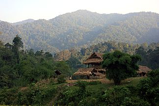 Pù Mát-Nationalpark im vietnamesischen Teil des Gebirges
