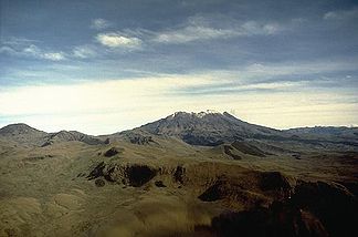 Vulkan Azufral im Jahr 1989