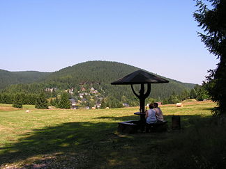 Brückenberg (im Hintergrund) und Ellbogen bei Wildenthal