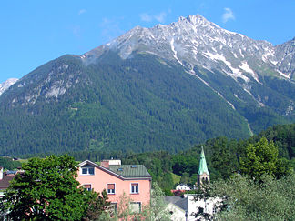 Die Vordere Brandjochspitze von Innsbruck aus