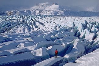 Gletscherzunge Breiðamerkurjökull