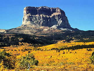 Blick vom Norden auf den Chief Mountain