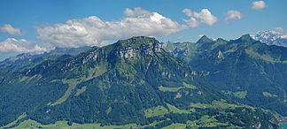 Der Fronalpstock (SZ) oberhalb des Vierwaldstättersees