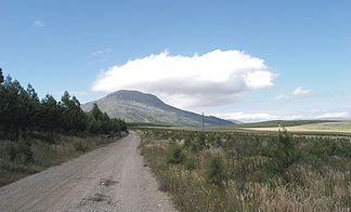 Gaika’'s Kop, gesehen von Süden aus den Grasslands