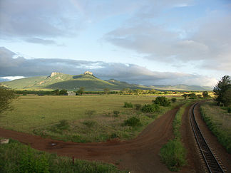 Südliche Ausläufer der Lebomboberge nahe Mkuze in KwaZulu-Natal
