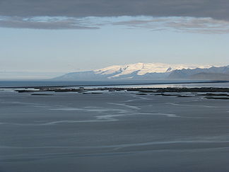 Blick aus Richtung Höfn auf Öræfujökull und Hvannadashnúkur