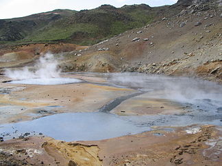 Sveifluháls mit Geothermalgebiet