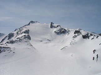 Nordflanke des Kaltenberges mit Skispuren