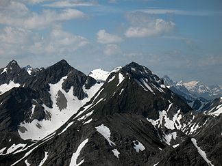 Fuchskarspitze, Kesselspitze und Glasfelderkopf
