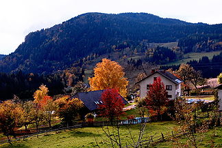 Veitsberg und Gößeberg, im Vordergrund Gradenegg