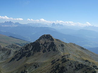 Lorenzispitze von Nordwesten, vom Plankenhorn