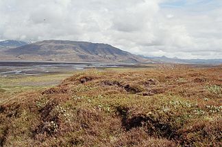 Þórólfsfell aus Süden jenseits des Markarfljót