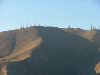 Osthang des Monte Fasce von Bogliasco aus gesehen