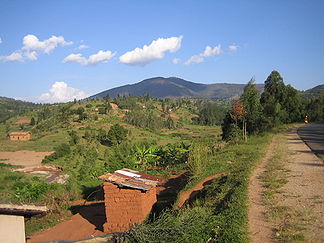 Der Berg Huye in Ruanda