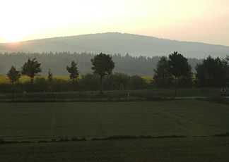 Blick auf den Výhledy südlich von Schirnding