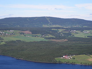 Almåsaberget von Hällberget aus