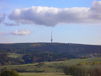 Angelburg mit dem Fernsehturm