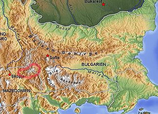 Das Osogowo-Gebirge liegt im Südwesten Bulgariens und im Nordosten Mazedoniens.
