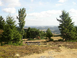 Blick vom Osterkopf in Richtung Kasseler Berge (nach Osten)