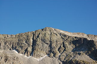 Blick von der Barmer Hütte auf die Patscher Spitze