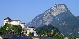 Pendling von Kufstein gesehen (mit der Festung Kufstein)