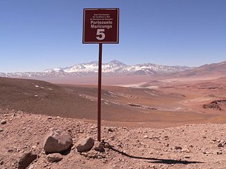 Nevado Tres Cruces, argentinisch-chilenische Grenze