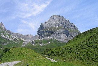 Roggalspitze, Westseite