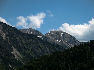 Schänzlespitze und Schänzlekopf aus dem Hintersteiner Tal