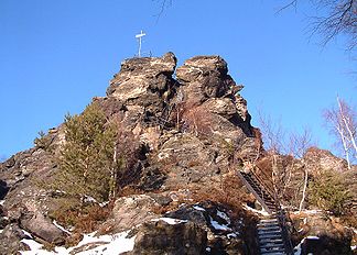 Der Scharfenstein mit Treppenanlage