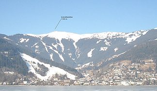 Blick von Thumersbach auf die Schmittenhöhe
