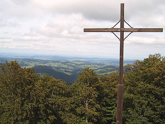 Gipfelkreuz, Blickrichtung unteres Toggenburg