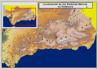 Betisches Kordillierensystem in der Provinz Andalusien