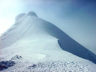 Gipfel des Snæfellsjökull, Mai 2003