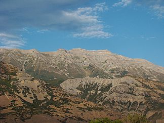 Mount Timpanogos vom Utah Valley aus