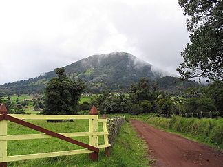 Turrialba Vulkan von Westen